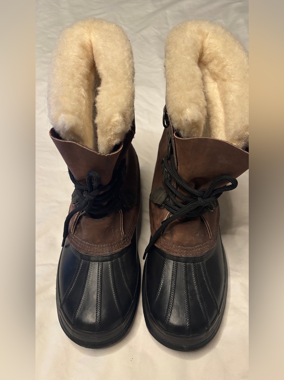 Vintage Sorel Bighorn Men’s Size 10 Snow Boots Leather Made in Canada Insulated